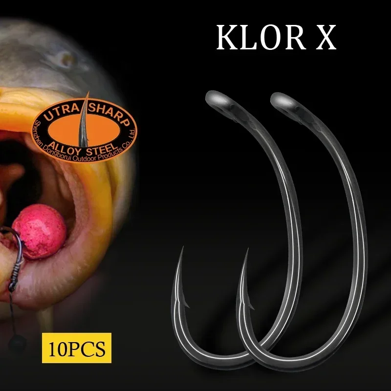 Fishing Hook Barbless - 10 stücke Karpfen Angeln Haken Gebogene