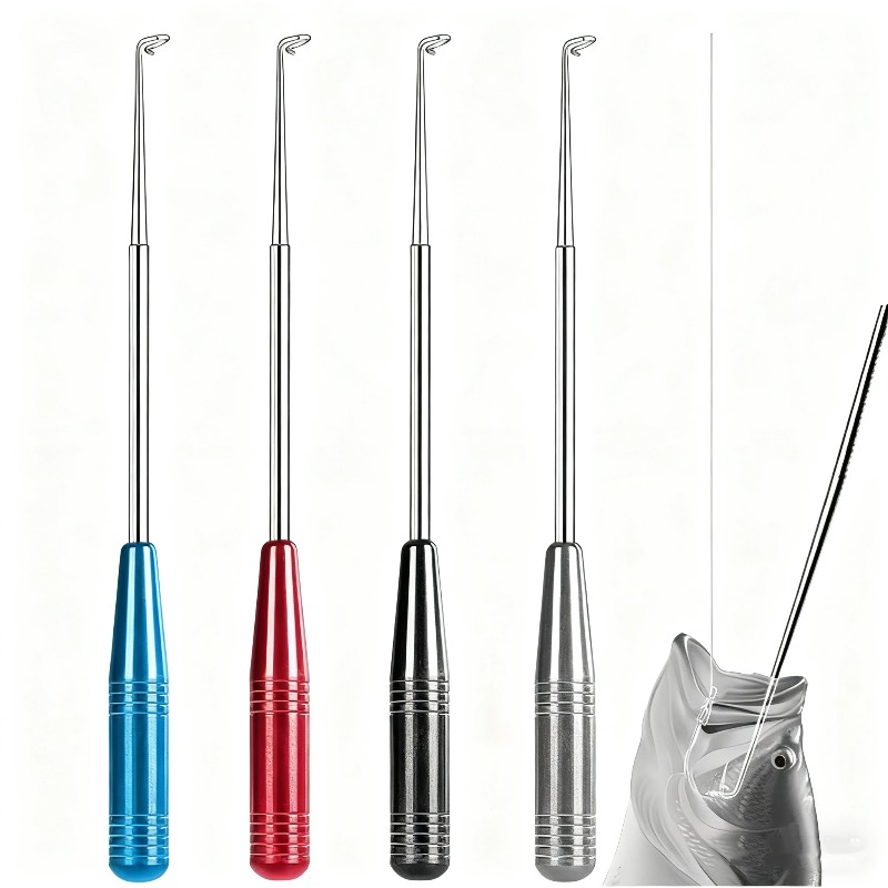 Fishing Hook Sharpener - Edelstahl Angelhaken-Entferner Abzieher Schnellentkoppelter Tragbarer Werkzeug