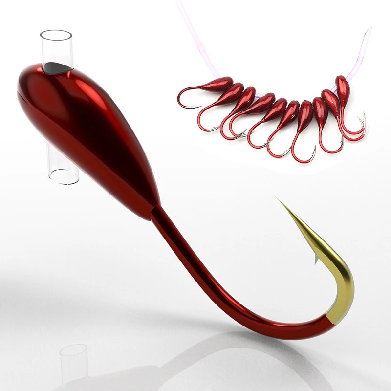 Fishing Hook Assortment - 10/20PCS Winter Eis Angeln Haken High