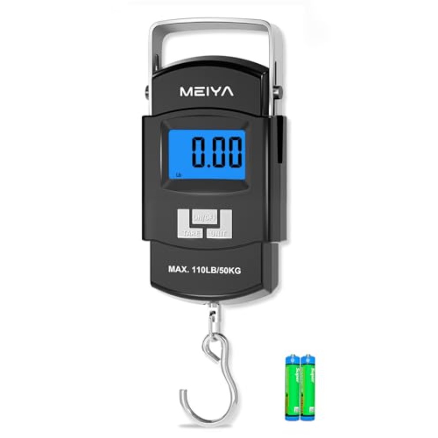 Fishing Hook Stainless Steel - Fischwaage, 110 lb/50 kg, digitale Angelwaage