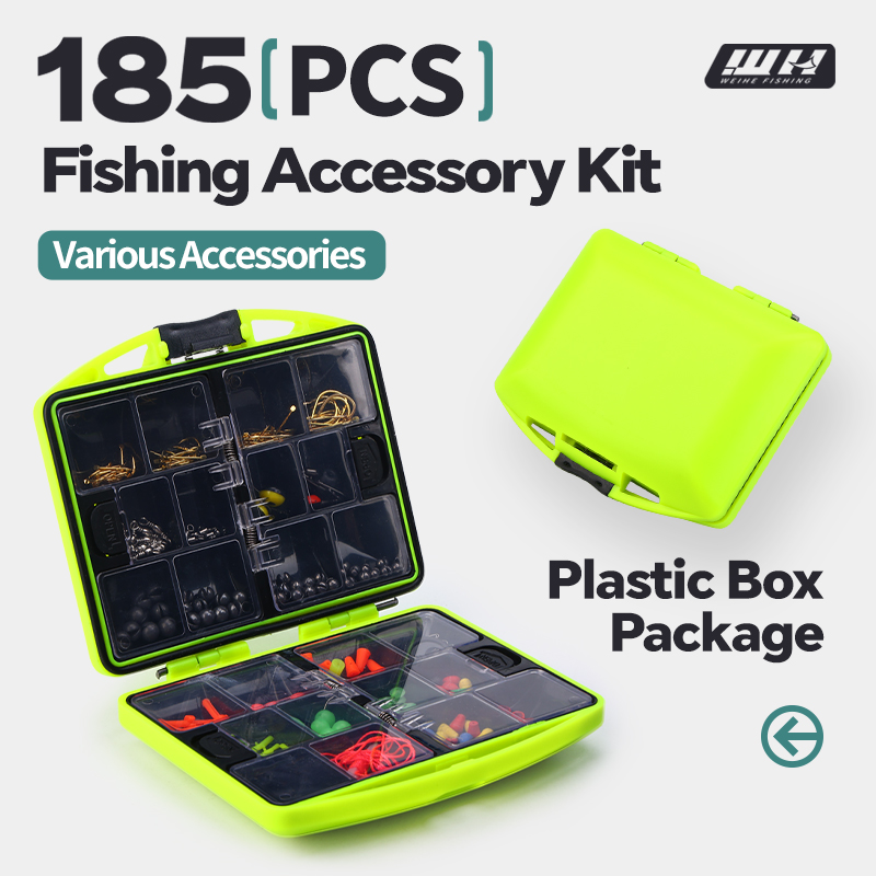 Fishing Hook Box - WEIHE 185-teiliges Angelzubehör-Set Box Pesca Peche