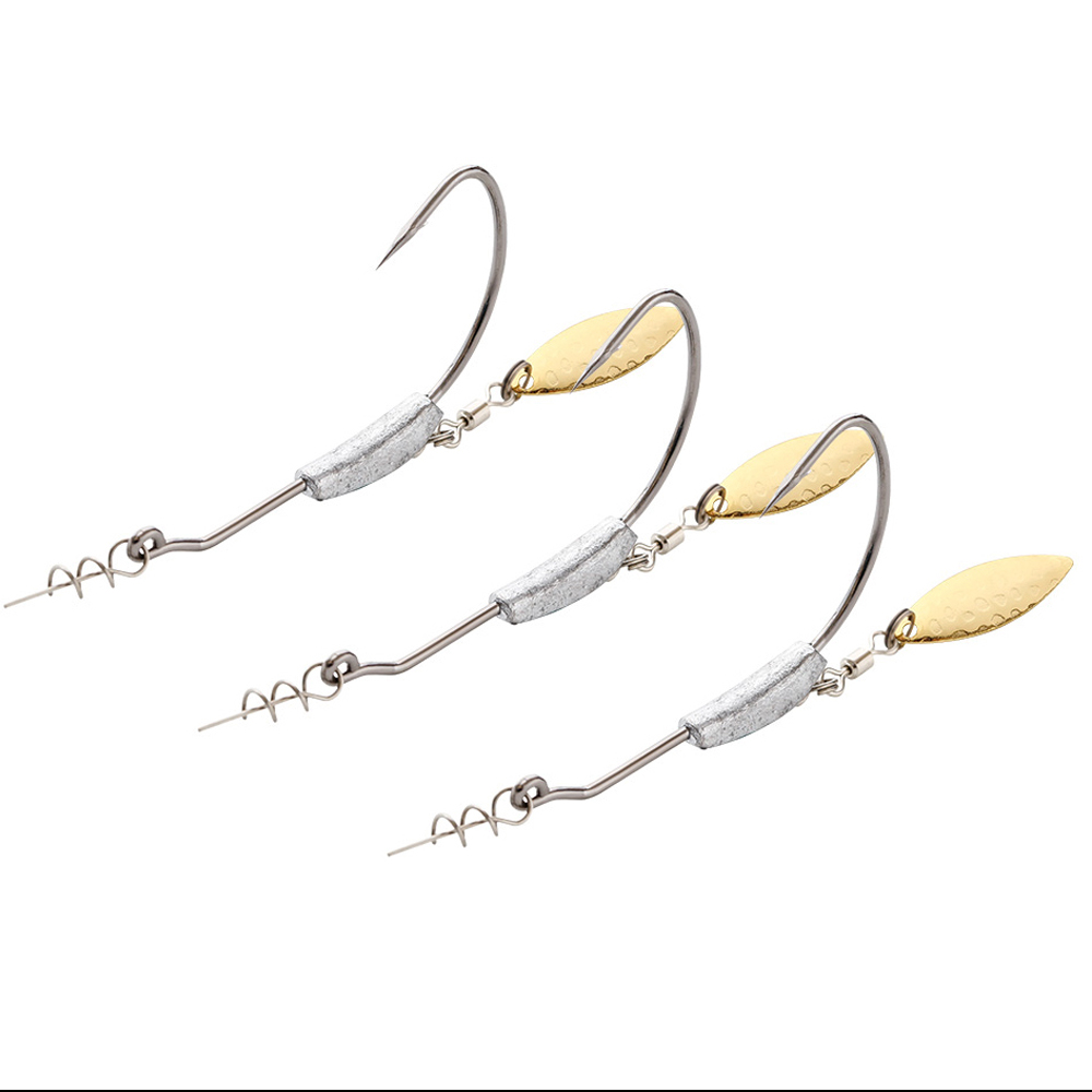 Fishing Hook Offset - ATUENO 4 stücke Offset Angeln Haken