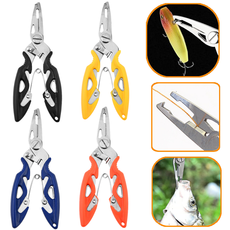 Fishing Hook Remover - Tragbare Angelzange aus Edelstahl, Hakenlöser, Geflochtene