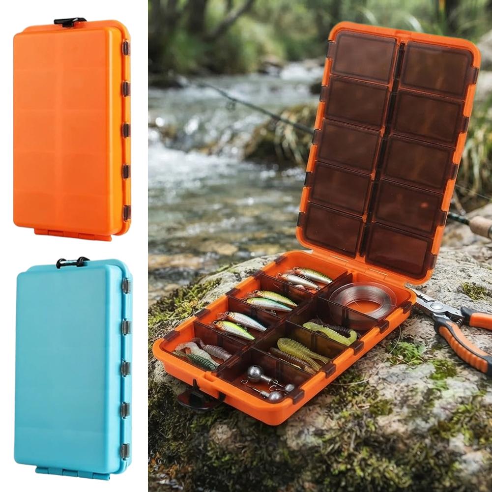 Fishing Hook Box - Angelzubehörbox mit 20 Fächern, Klappbare Aufbewahrungsbox