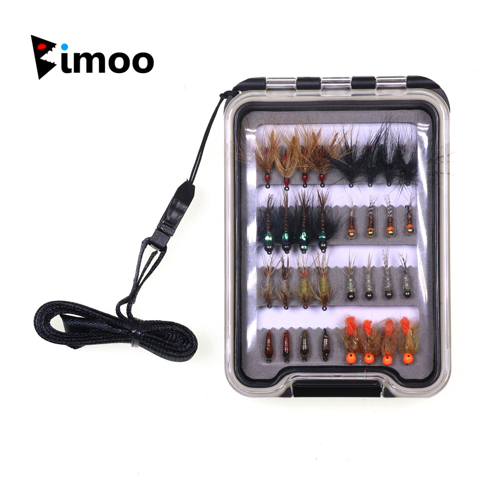 32-teiliges Nymphen-Fliegen-Se – Fishing Hook Barbless Bewertung und Preis