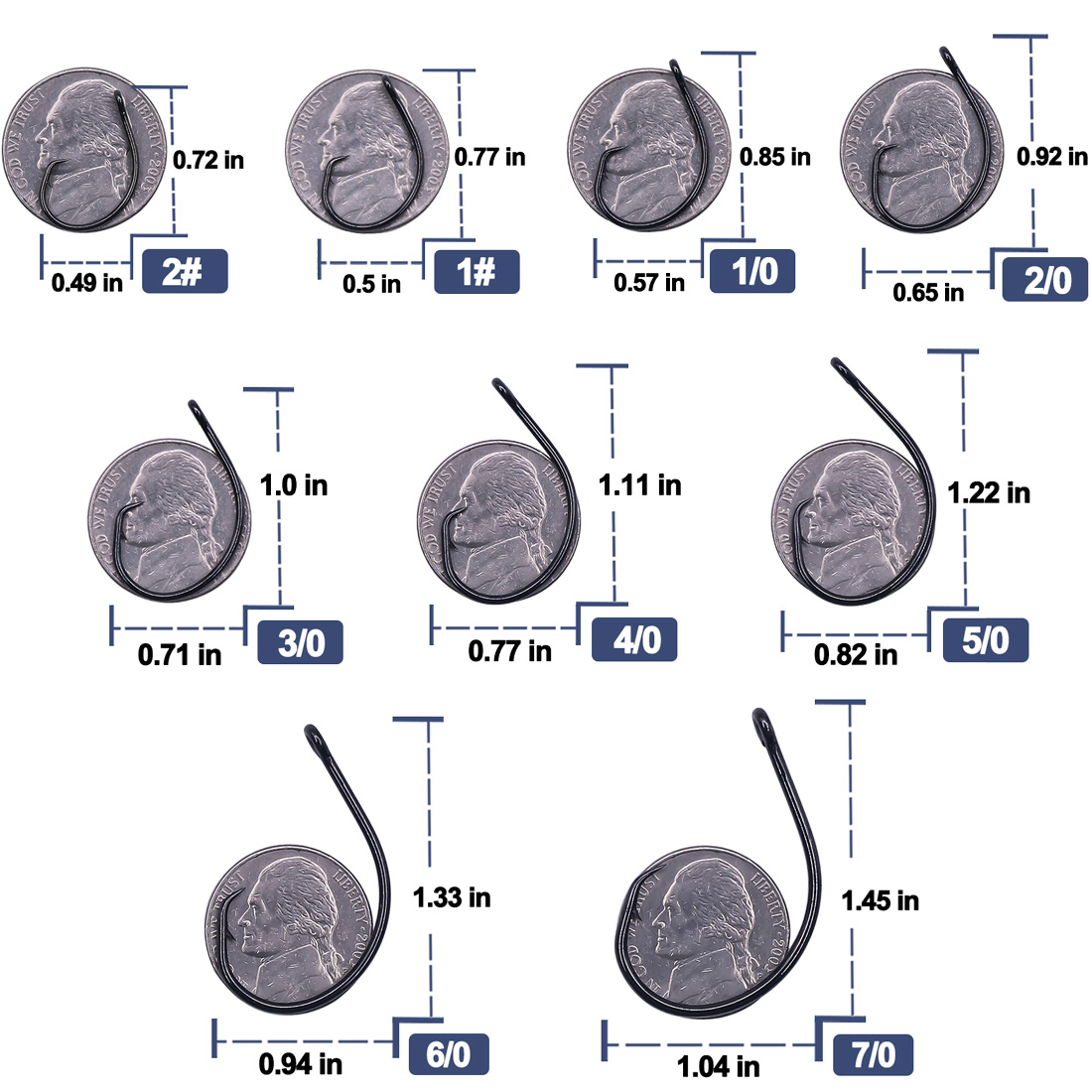 9KM 25-50 Stück Inline Wide Ga – Fishing Hook Circle Bewertung und Preis