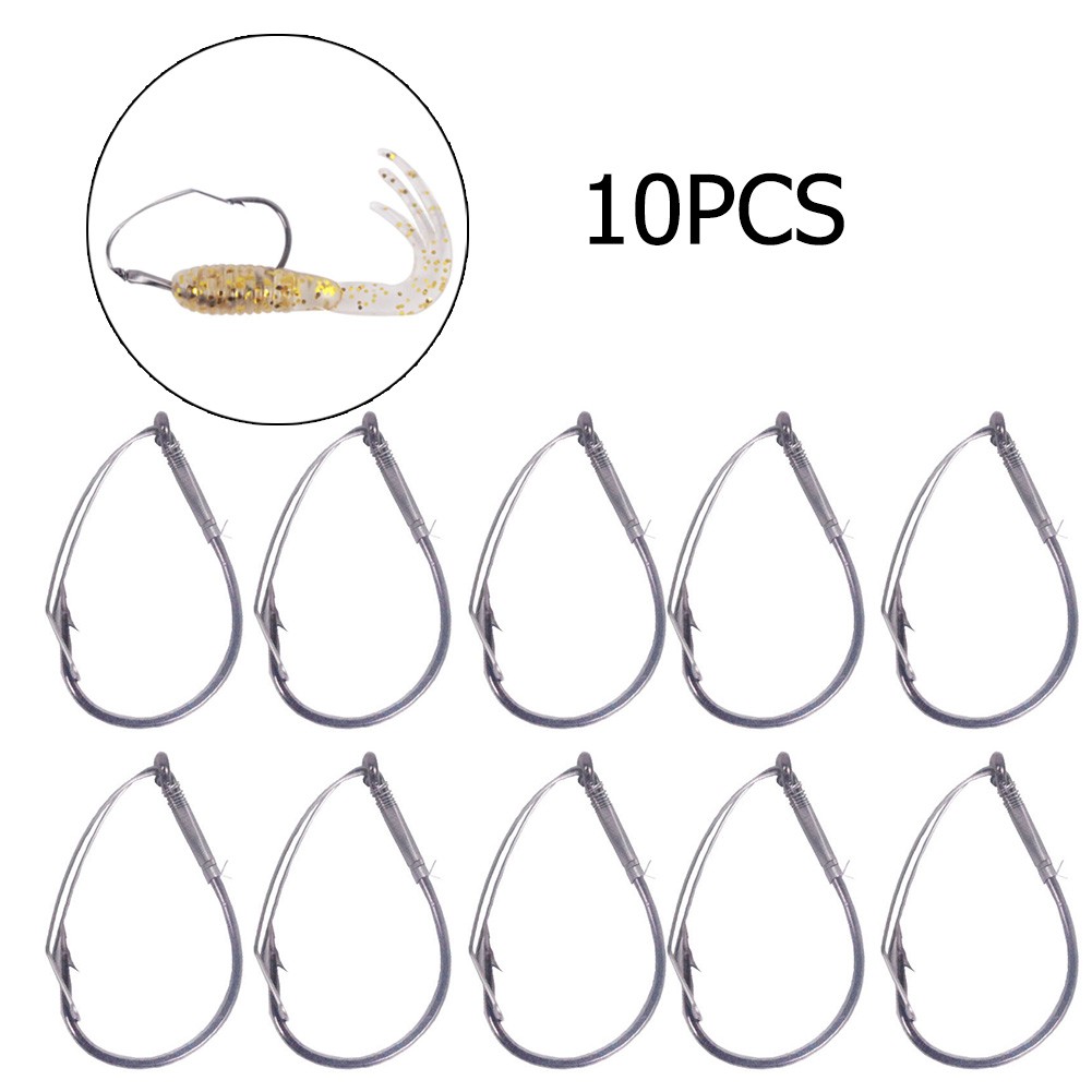 10 Teile/schachtel High Carbon – Fishing Hook Weedless Bewertung und Preis