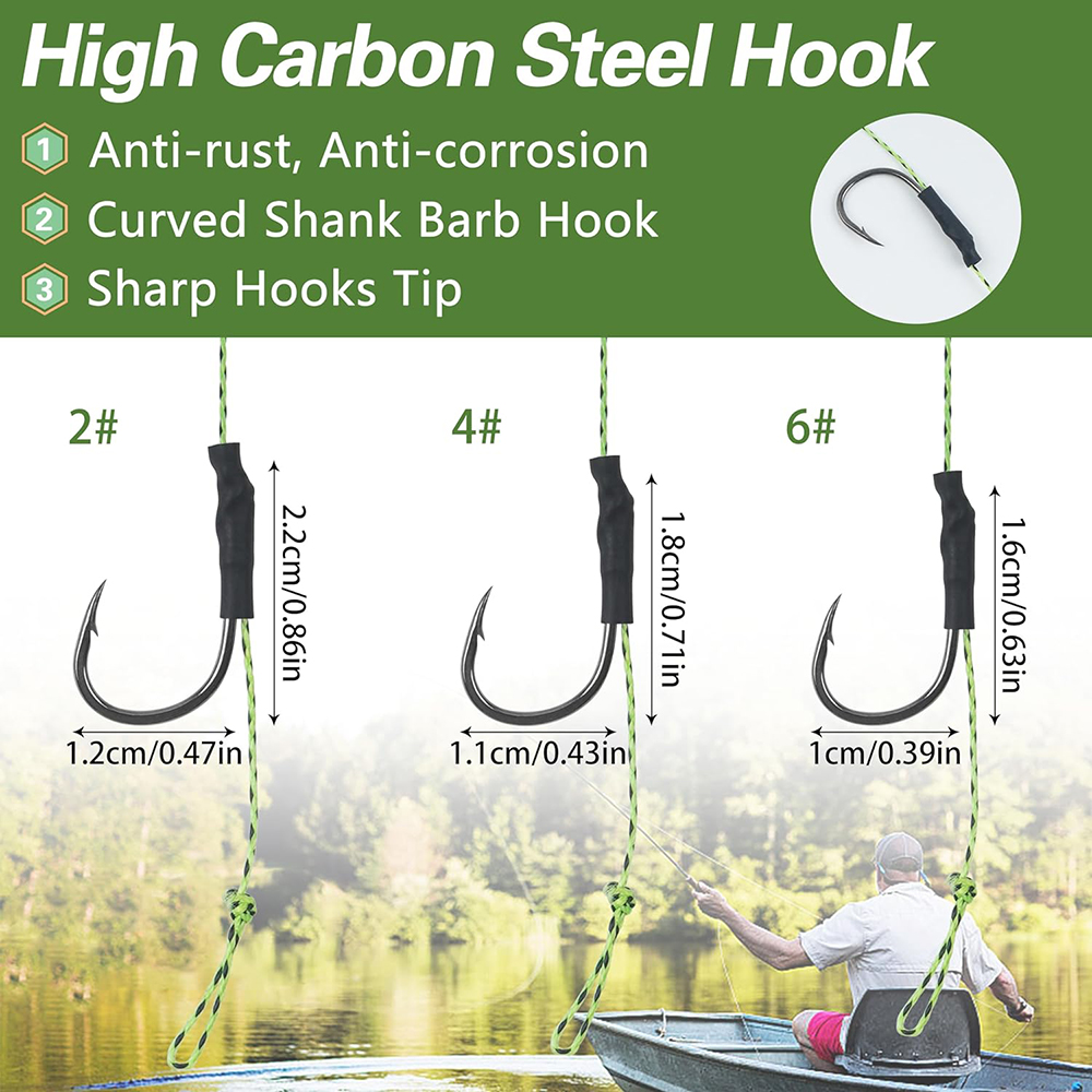 12 Stück Karpfen Angeln Haar R – Fishing Hook Assortment Bewertung und Preis