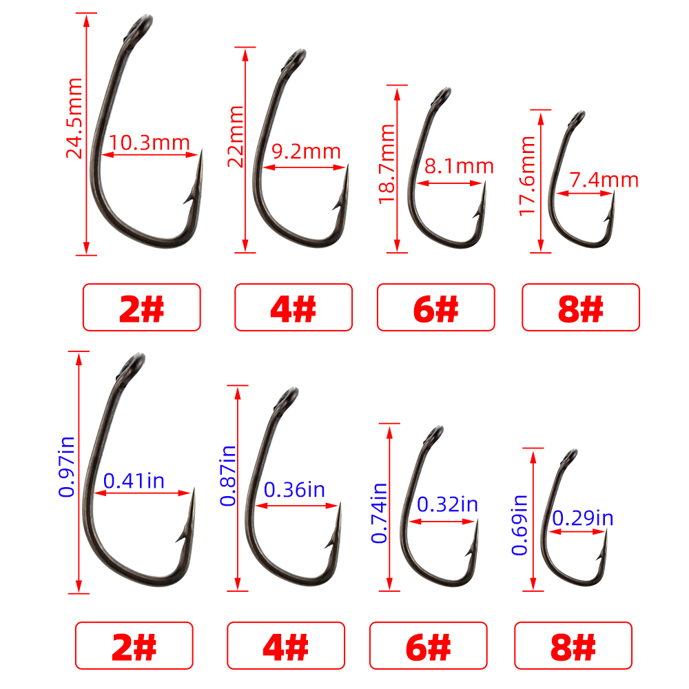 30 stücke PTFE Beschichtet Hig – Fishing Hook Assortment Bewertung und Preis