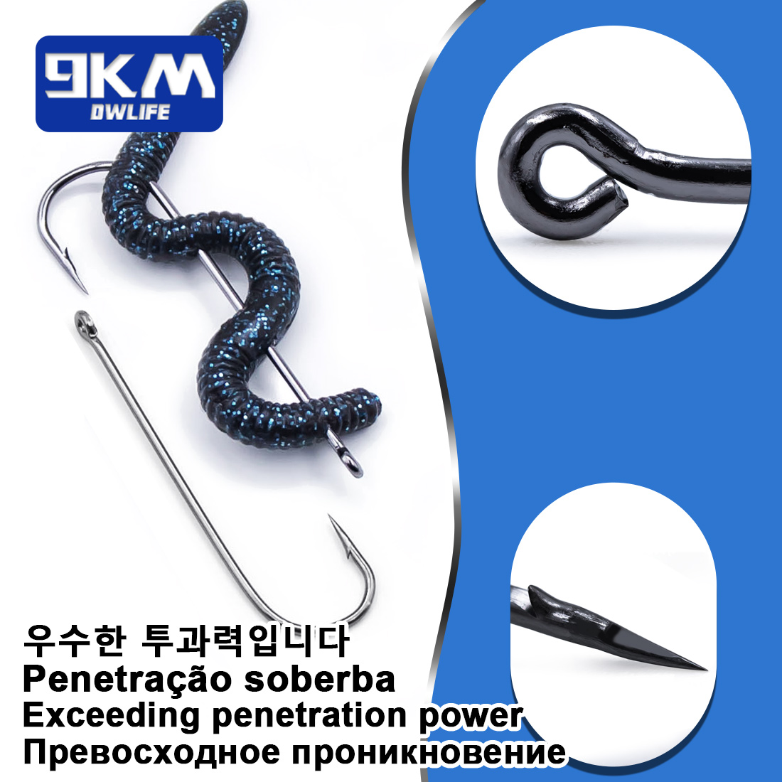 Angelhaken, langer Schaft, Hak – Fishing Hook Offset Bewertung und Preis