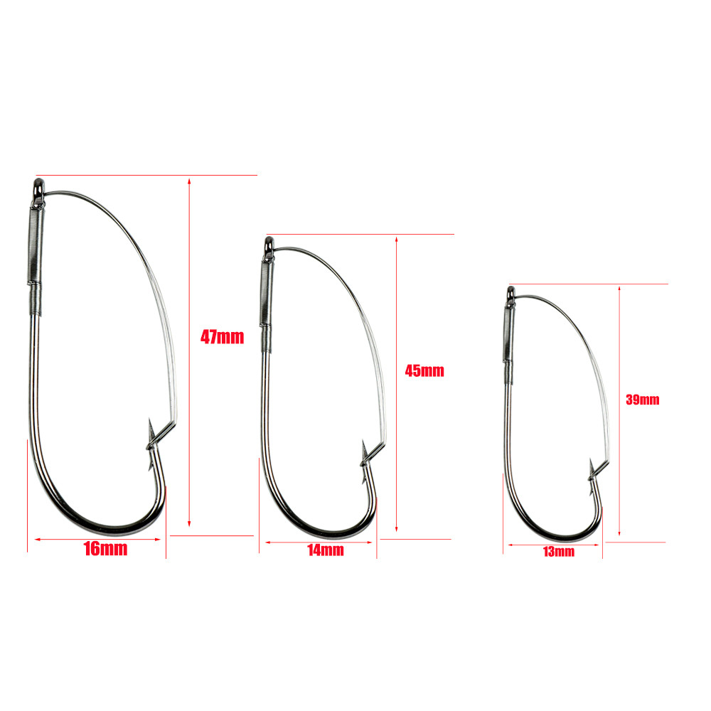10 Teile/schachtel Angeln Wack – Fishing Hook Weedless Bewertung und Preis
