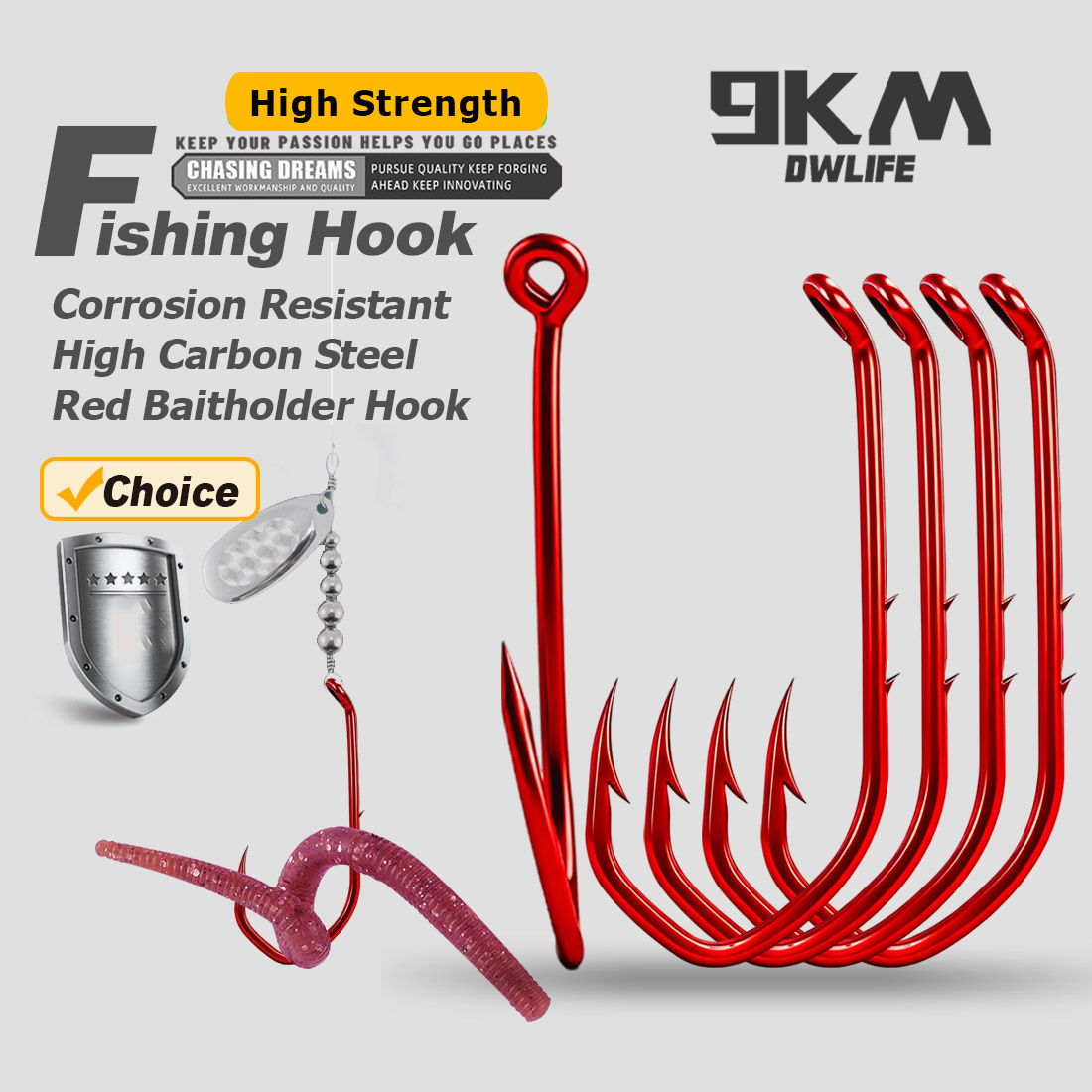 9KM Köderhalter-Haken 50-100 S – Fishing Hook Circle Bewertung und Preis